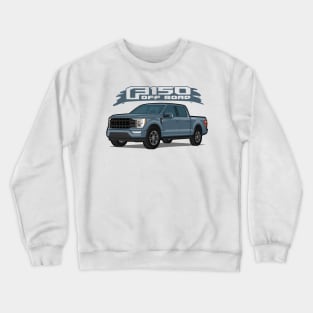 Car truck off road  f-150 grey Crewneck Sweatshirt